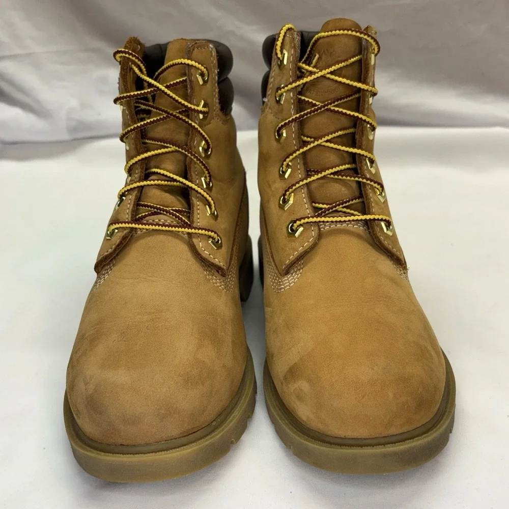 Timberland Premium 6 Inch Waterproof Boots Color Wheat Nubuck Womens size 9M